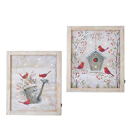 Cardinal Lighted Print - 2 Options