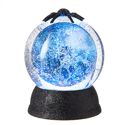 Halloween Skeleton Water Swirling Glitter Globe