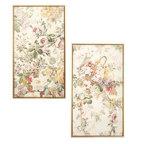 Floral Framed Canvas Wall Art - 2 Options