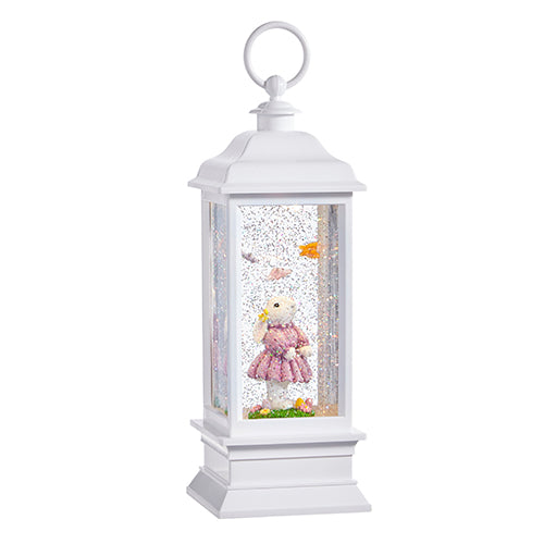 Bunny with Butterflies Animated Lighted Water Lantern