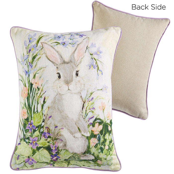 Field of Flowers Bunny Pillow