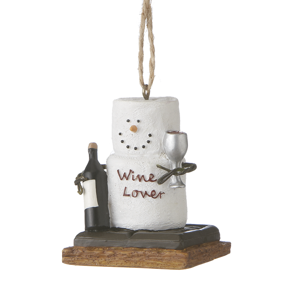 S'mores "Wine Lover" Ornament