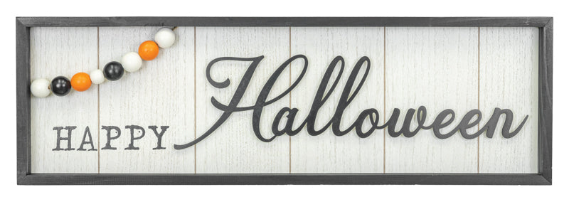 Elegant Happy Halloween Bead Block Hanger