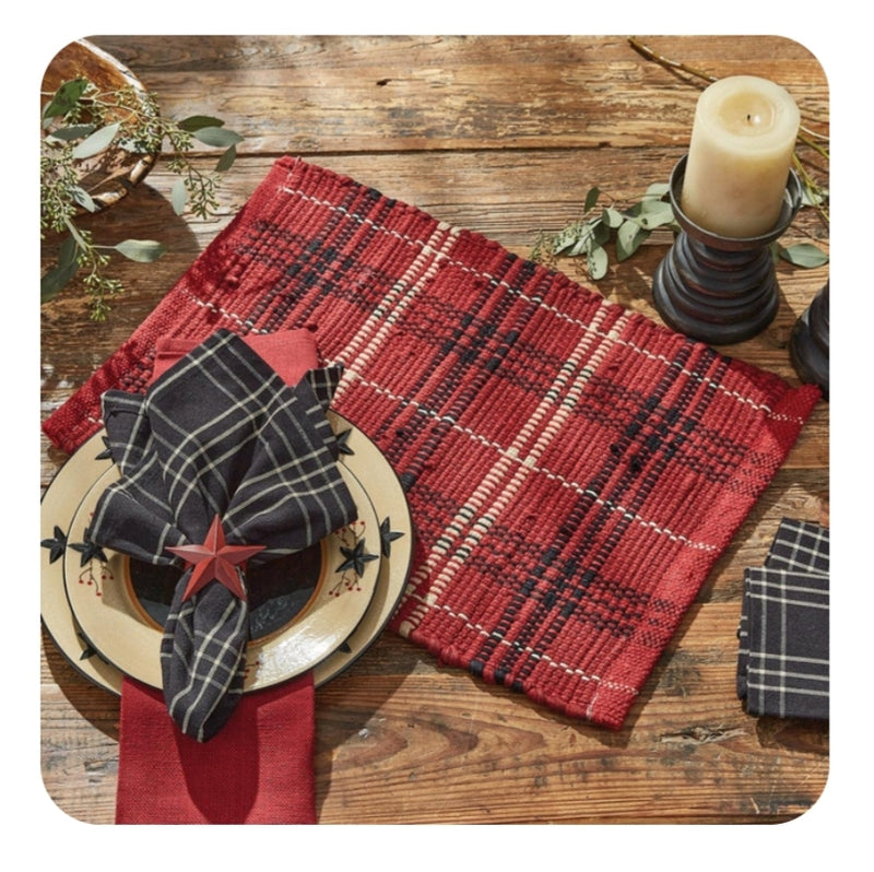 Farmhouse Star Chindi Placemats - Set of 4