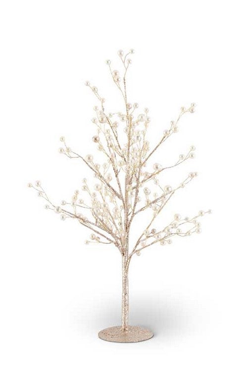 Decorative tree with lights on a white background