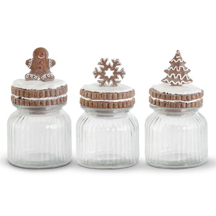 Glittered Gingerbread Containers