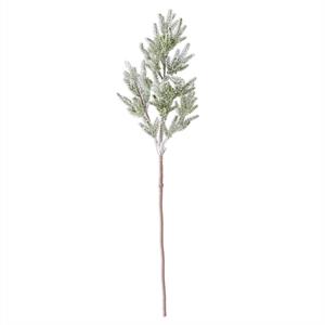 Glittered Snowy Flocked Pine Stem
