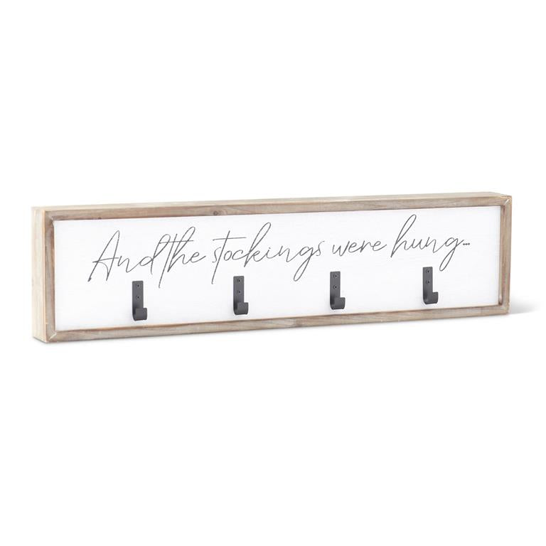 And The Stockings Were Hung 4 Hook Weighted Stocking Holder