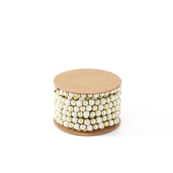 Metallic Rose Gold & Matte White Mini Bead Garland