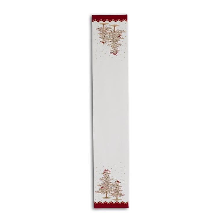 Cardinals & Trees Table Runner w/Sequin - 72"