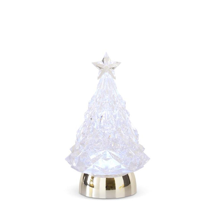 Clear Acrylic Water Spinning LED Christmas Lantern