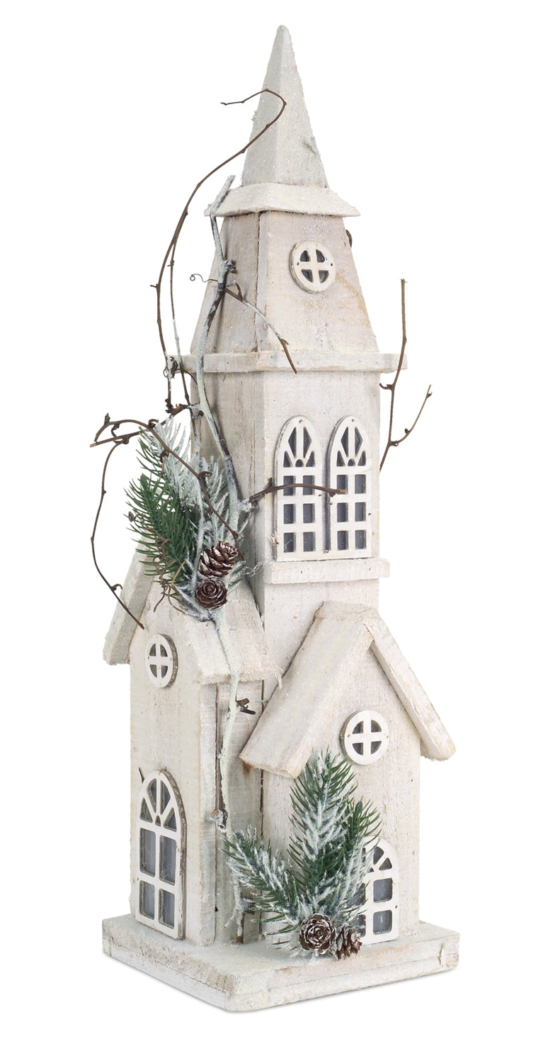 Light Up Tall Church - 21"