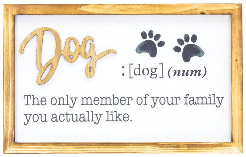 Dog Definition Wall Plaque