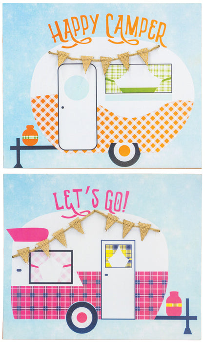 Let's Go Camping Block Art - 2 Styles
