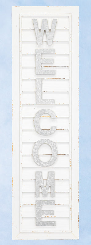 Shutter Welcome Sign