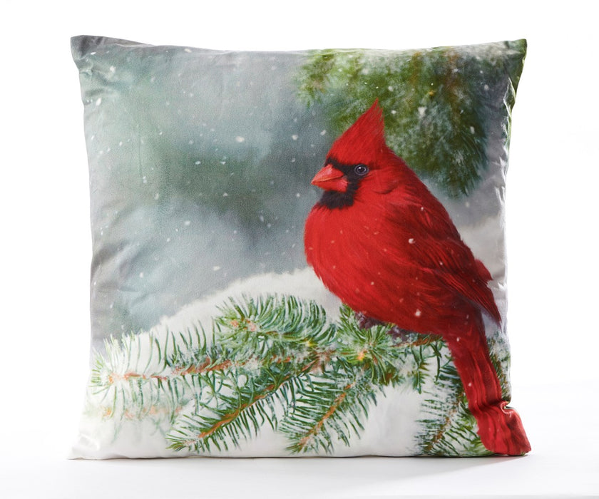 Cardinal LED Square Pillow