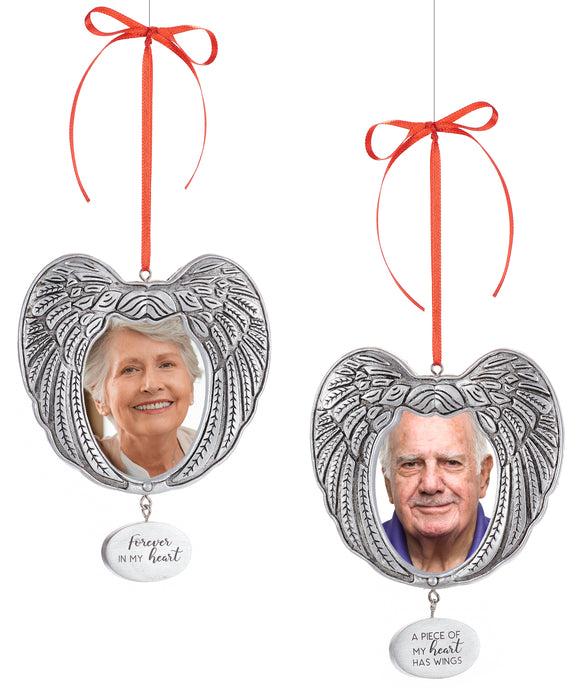 Angel Wing Photo Frame Ornament - 2 Styles