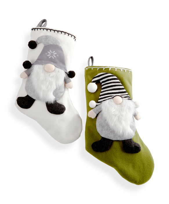 3D Gnome Stocking - 2 Styles