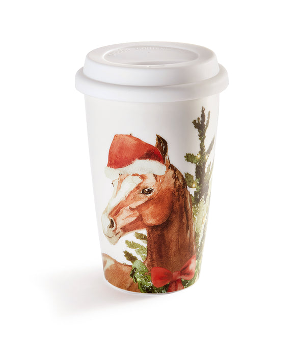 Double Wall Horse Travel Cup