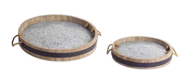 Wine Barrel Tray - 2 Sizes