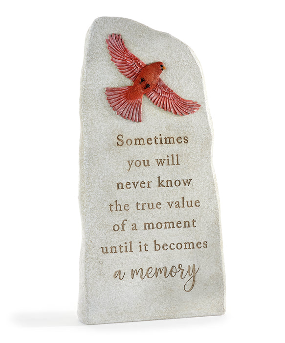 Large Upright Cardinal Stone with Sentiment