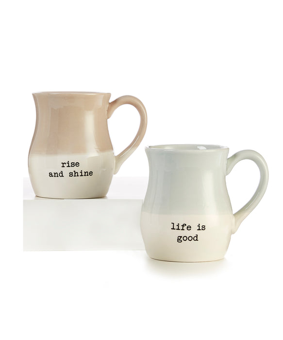 Ceramic Mug with Sentiment - 2 Styles