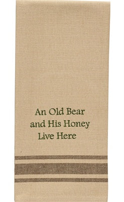 An Old Bear Dishtowel