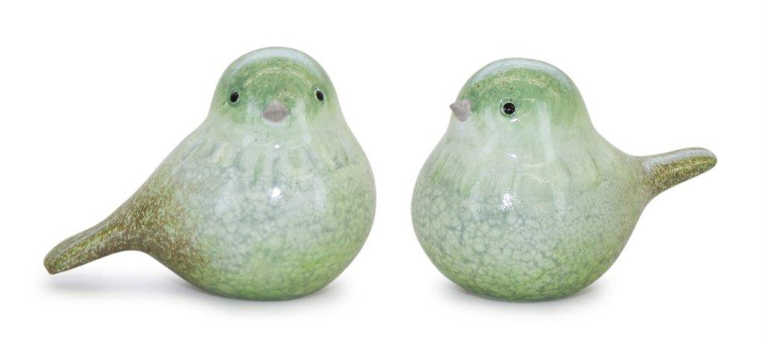Green Bird Figurines - 2 Styles