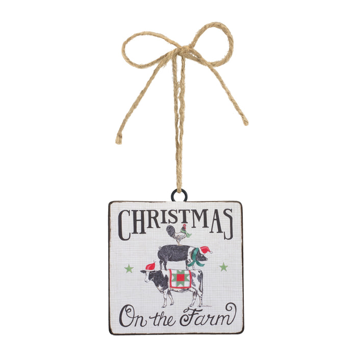 Christmas on the Farm Ornament