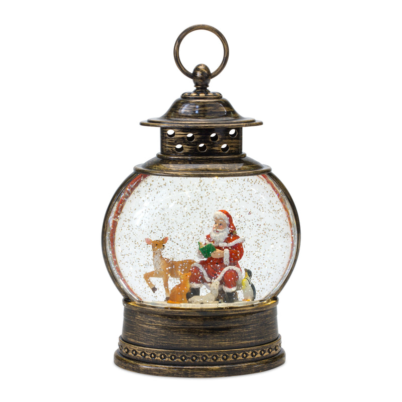 Snow Globe with Santa and Animals