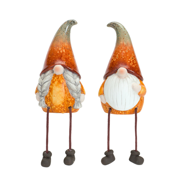 Pumpkin Gnome with Dangle Legs - 2 Styles