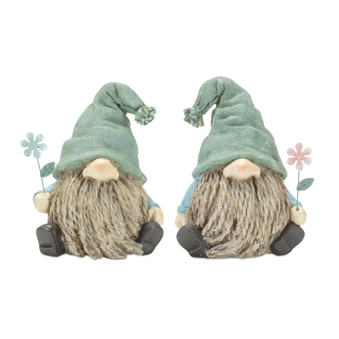 Sitting Garden Gnome - 2 Styles