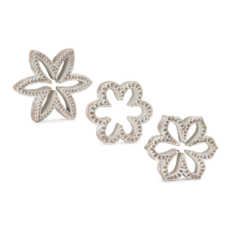 Flower Outline Decor - Set of 3