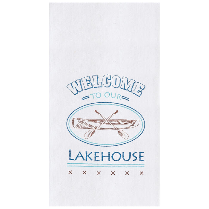 Welcome Lake House Kitchen Towel
