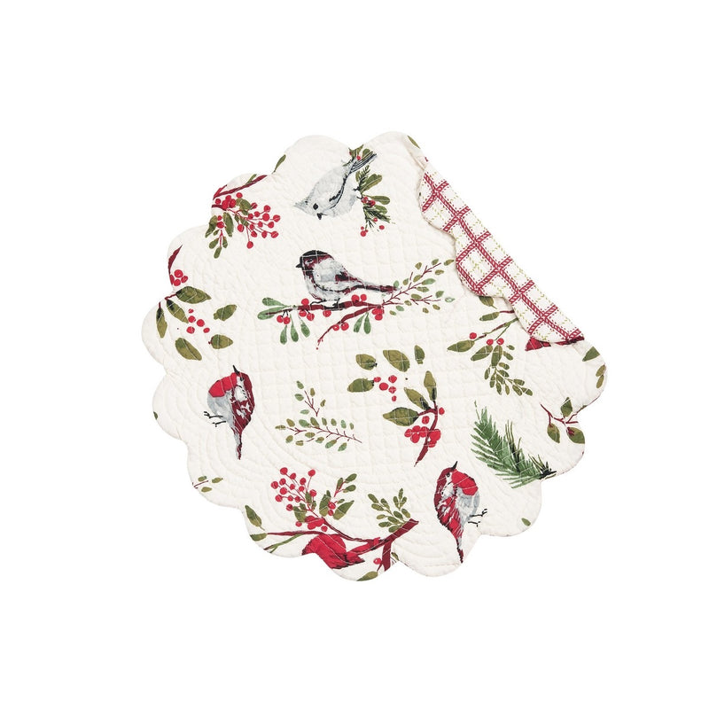 Sprig Birds Round Placemat - Set of 4