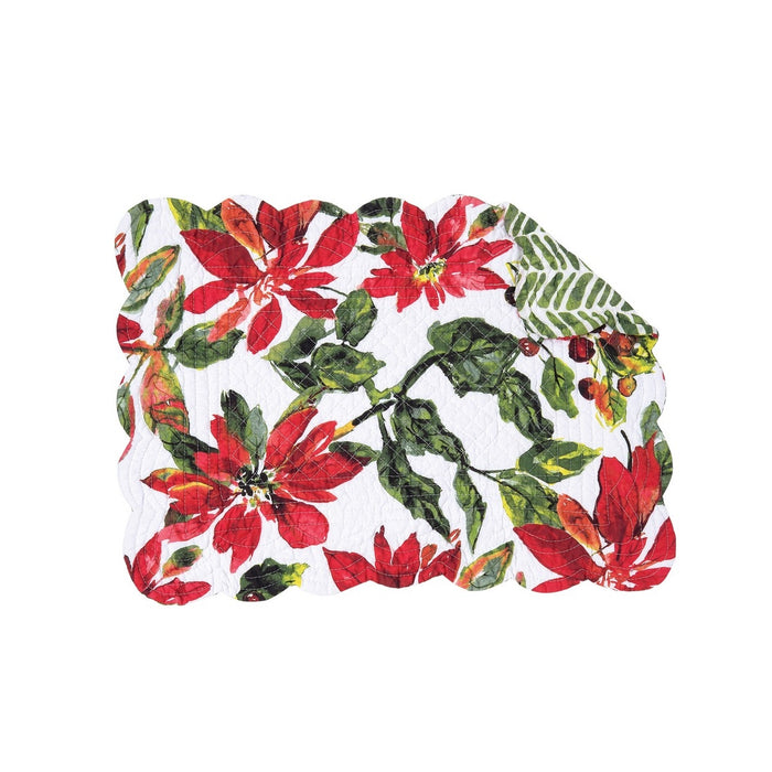 Poinsettia Berries Placemat - Set of 6