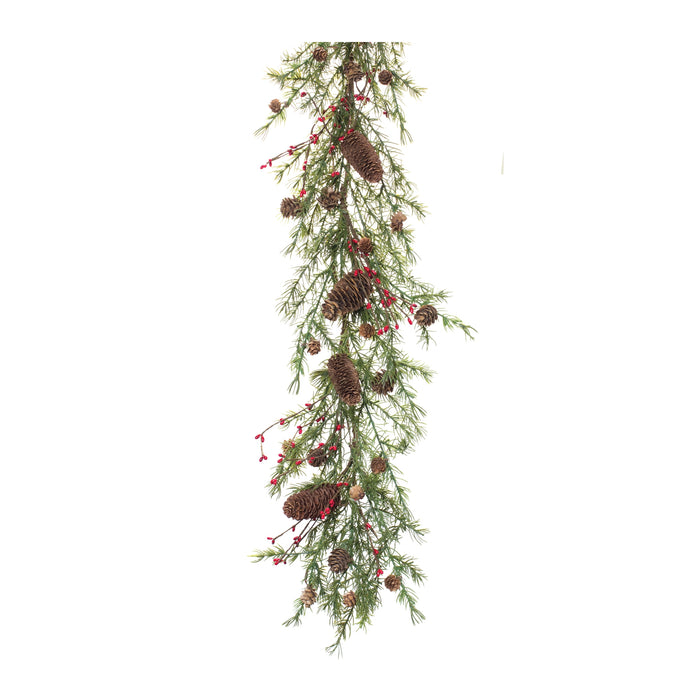 Pine with Berry and Cone Garland - 60"