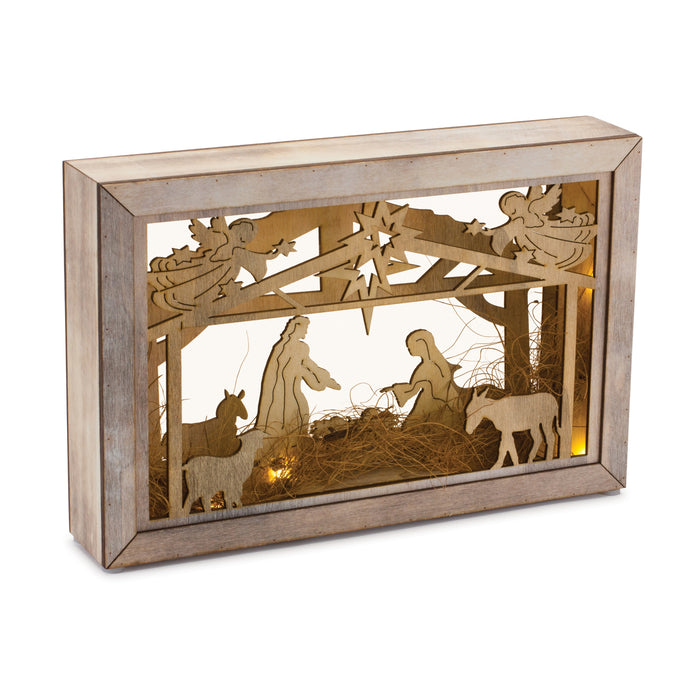 Nativity Frame Light Up
