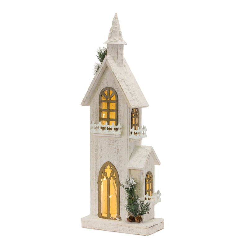 Light Up Tall Church - 27"