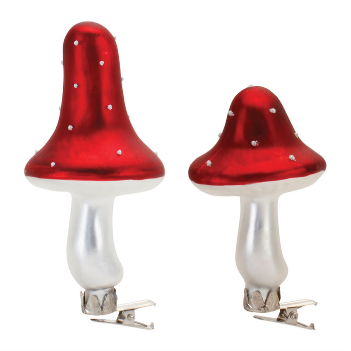 Mushroom Clip Ornament - 2 Sizes