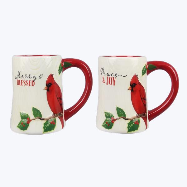 Christmas Cardinal Mugs - 2 Styles