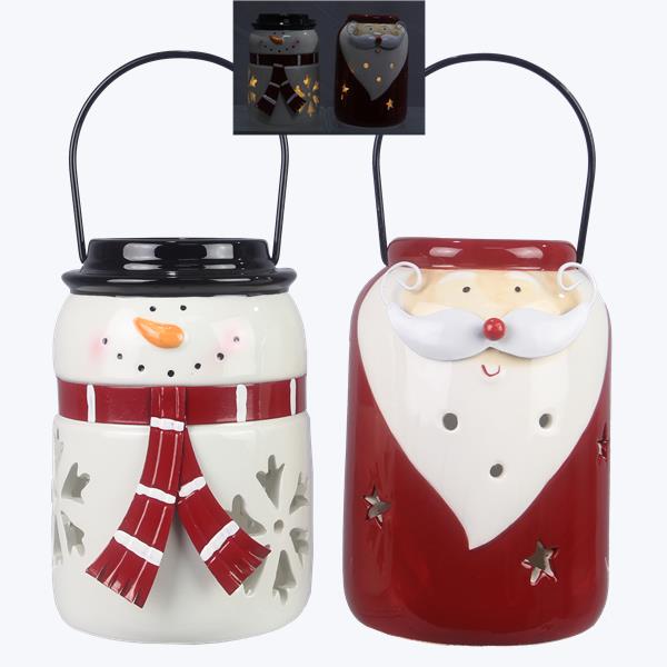 Santa /Snowman LED Lantern
