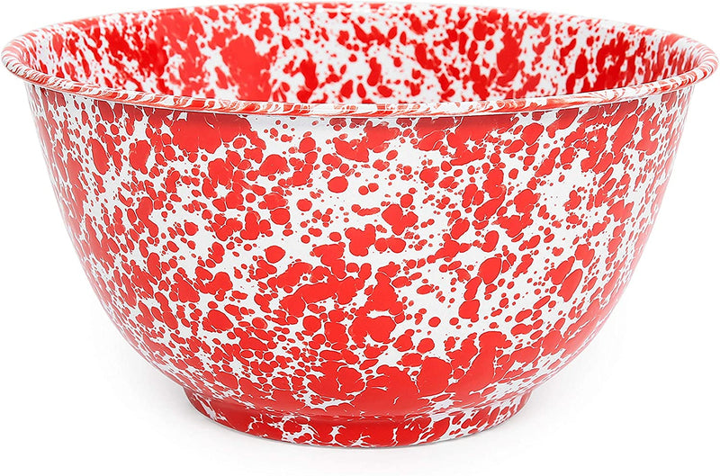 Bowl - 5 Quart Large Bowl - Splatter & Vintage