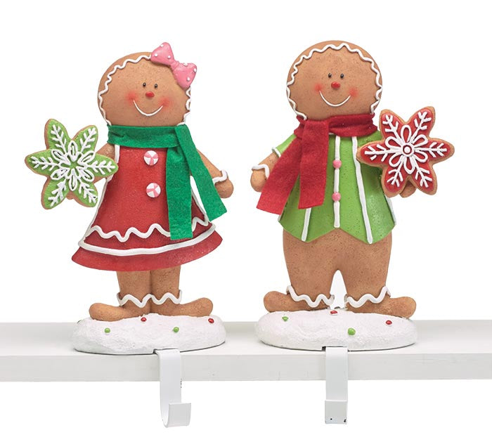 Gingerbread Couple Stocking Holders - 2 Styles