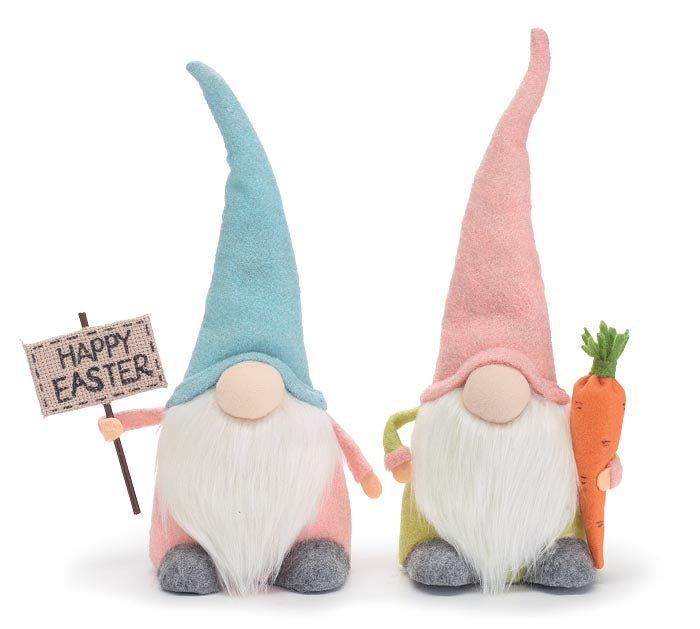 Easter Gnome With Blue And Pink Hats - 3 Options