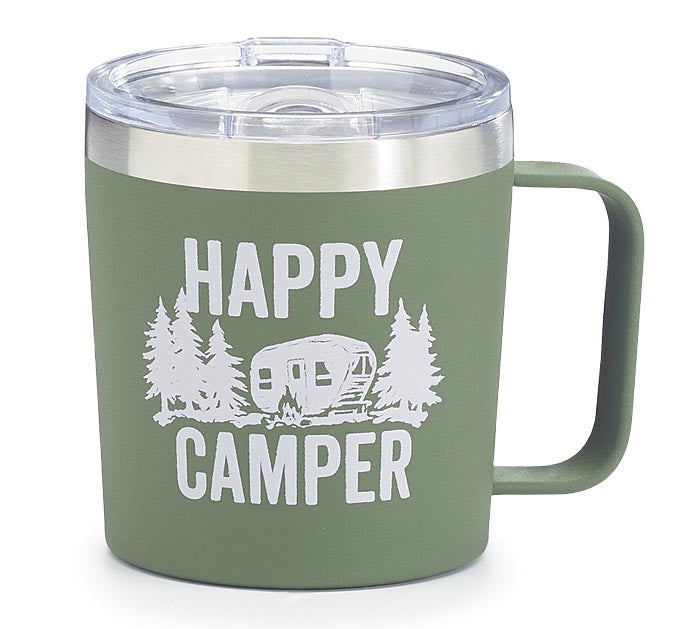 Stainless Happy Camper Travel Mug