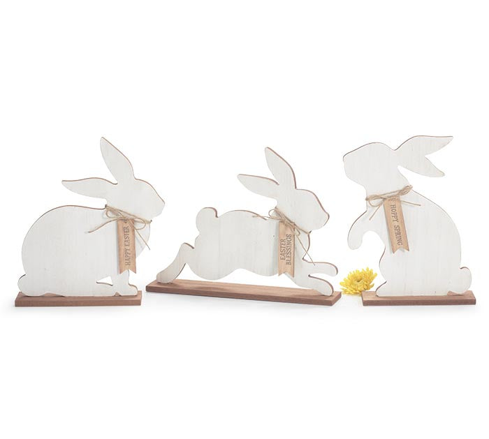 White Easter Bunny Shelf Sitters - 3 Options