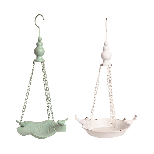 Metal Hanging Bird Feeder - 2 Colors