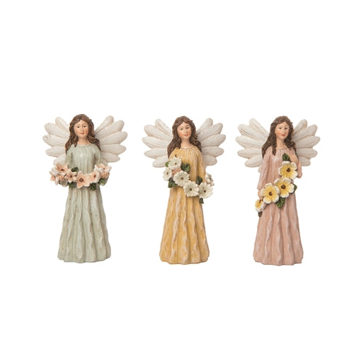 Floral Angel Figurines - 3 Styles
