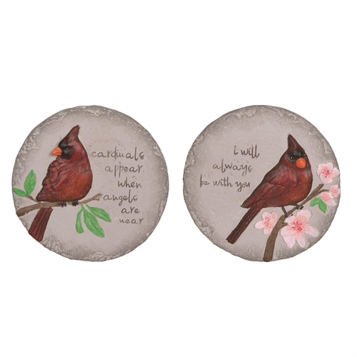 Cement Cardinal Garden Stone - 2  Styles